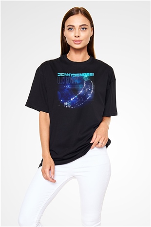 Benny Benassi Siyah Oversize Tişört Oversize T-shirt - TişörtFabrikası