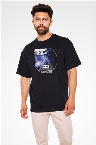 Benny Benassi Siyah Oversize Tişört Oversize T-shirt - TişörtFabrikası