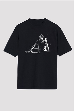 Benny Benassi Siyah Oversize Tişört Oversize T-shirt - TişörtFabrikası