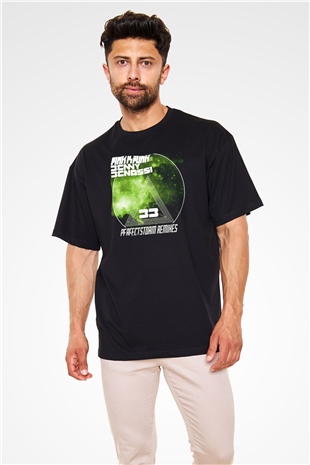 Benny Benassi Siyah Oversize Tişört Oversize T-shirt - TişörtFabrikası