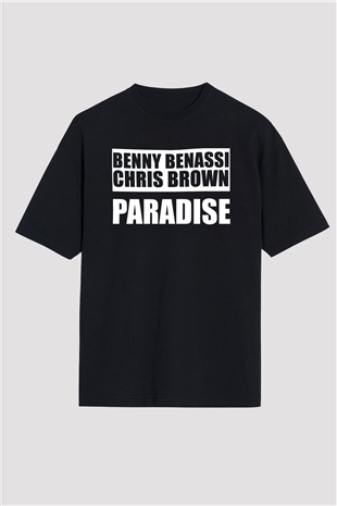 Benny Benassi Siyah Oversize Tişört Oversize T-shirt - TişörtFabrikası