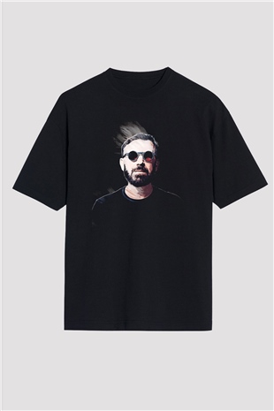 Benny Benassi Siyah Oversize Tişört Oversize T-shirt - TişörtFabrikası
