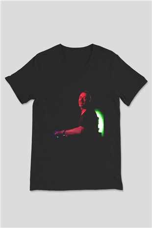 Benny Benassi Siyah Unisex V Yaka Tişört