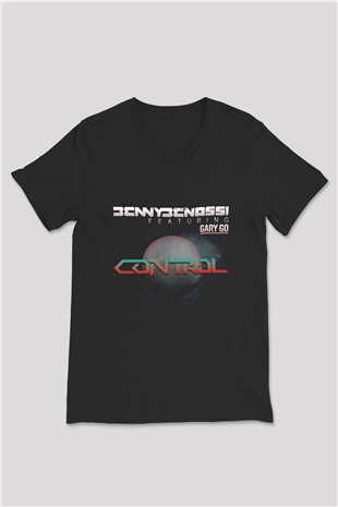 Benny Benassi Siyah Unisex V Yaka Tişört