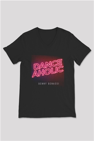 Benny Benassi Siyah Unisex V Yaka Tişört