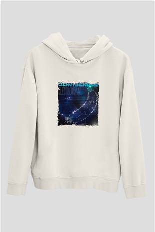 Benny BenassiBaskılı Beyaz Hoodie