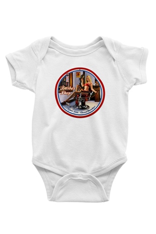 Berber Baskılı Beyaz Unisex Bebek Body - Zıbın