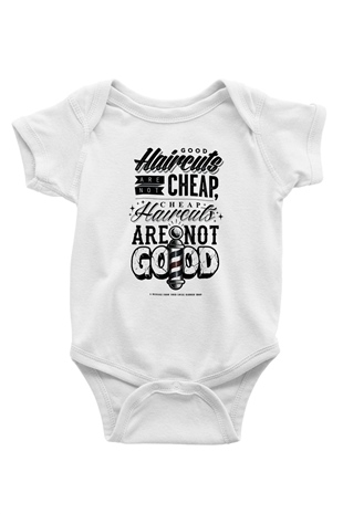Berber Baskılı Beyaz Unisex Bebek Body - Zıbın