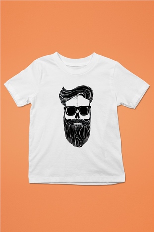 Berber Baskılı Beyaz Unisex Çocuk Tişört