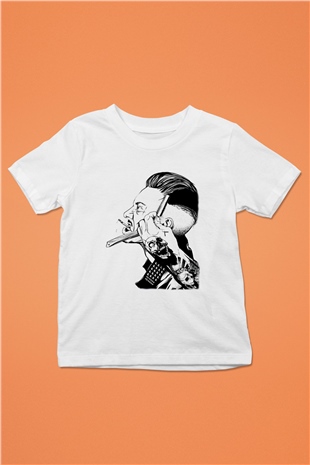 Berber Baskılı Beyaz Unisex Çocuk Tişört