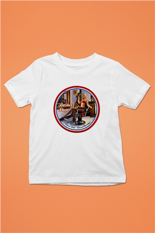 Berber Baskılı Beyaz Unisex Çocuk Tişört