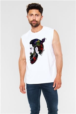 Berber Beyaz Unisex Kolsuz Tişört