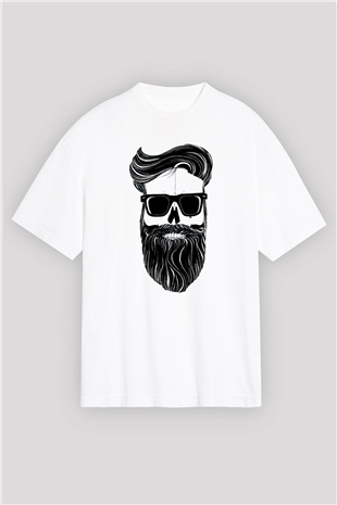 Berber Beyaz Unisex Oversize Tişört T-Shirt