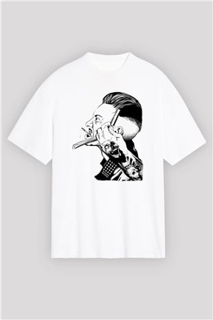 Berber Beyaz Unisex Oversize Tişört T-Shirt