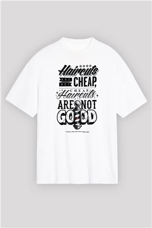 Berber Beyaz Unisex Oversize Tişört T-Shirt