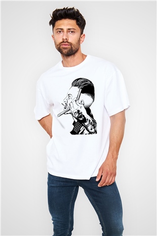Berber Beyaz Unisex Oversize Tişört T-Shirt