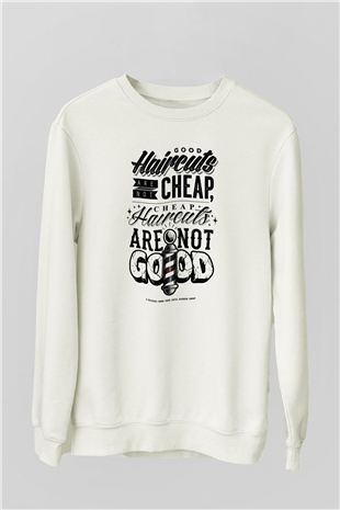 Berber Beyaz Unisex Sweatshirt
