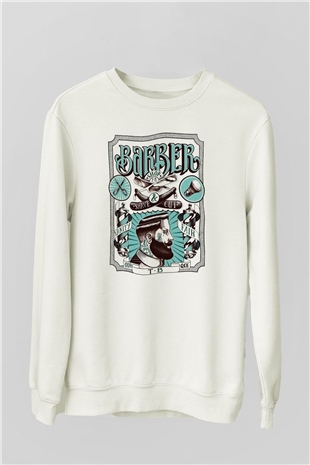 Berber Beyaz Unisex Sweatshirt