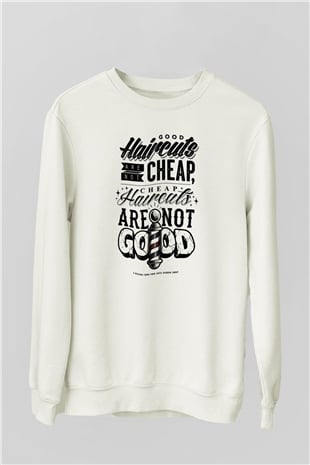 Berber Beyaz Unisex Sweatshirt