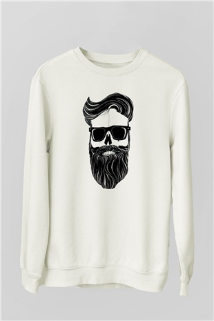 Berber Beyaz Unisex Sweatshirt