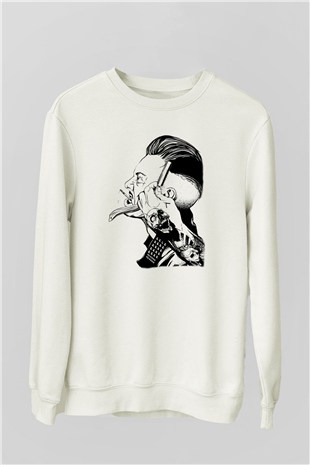 Berber Beyaz Unisex Sweatshirt