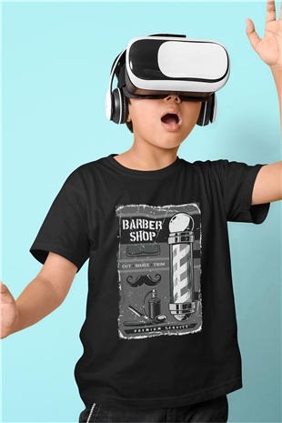Berber Siyah Unisex Çocuk Tişört
