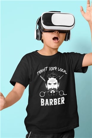 Berber Siyah Unisex Çocuk Tişört