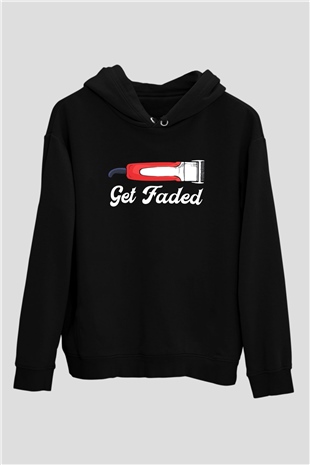 Berber Siyah Unisex Kapüşonlu Sweatshirt