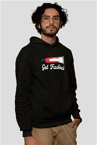 Berber Siyah Unisex Kapüşonlu Sweatshirt