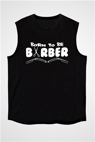 Berber Siyah Unisex Kolsuz Tişört