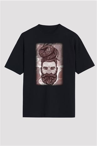 Berber Siyah Unisex Oversize Tişört T-Shirt