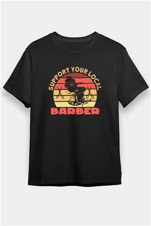 Berber Siyah Unisex Tişört T-Shirt - TişörtFabrikası