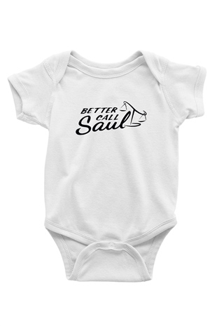 Better Call Saul Baskılı Beyaz Unisex Bebek Body - Zıbın