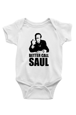 Better Call Saul Baskılı Beyaz Unisex Bebek Body - Zıbın