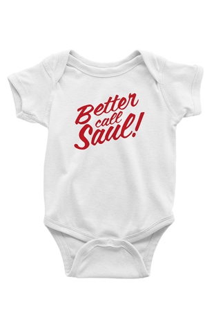 Better Call Saul Baskılı Beyaz Unisex Bebek Body - Zıbın