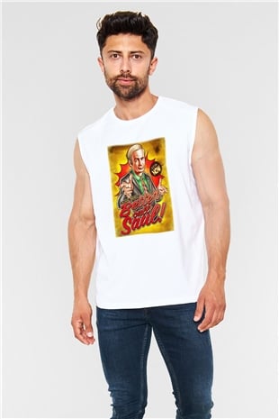 Better Call Saul Beyaz Unisex Kolsuz Tişört