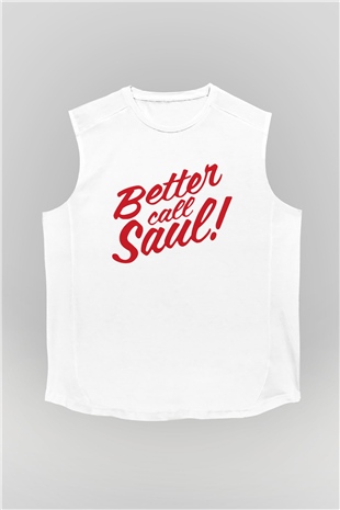 Better Call Saul Beyaz Unisex Kolsuz Tişört