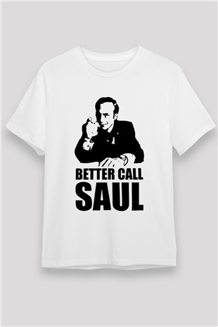 Better Call Saul Beyaz Unisex Tişört T-Shirt