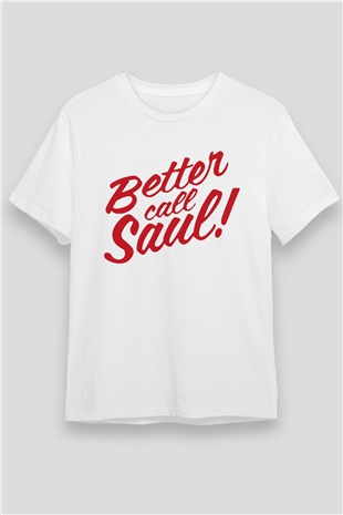 Better Call Saul Beyaz Unisex Tişört T-Shirt