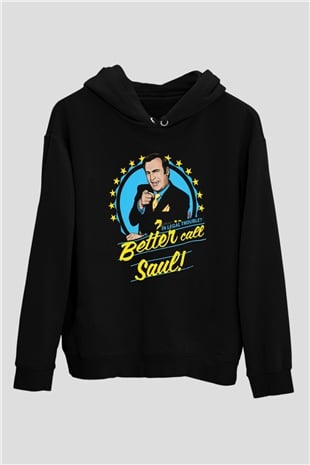 Better Call Saul Siyah Unisex Hoodie