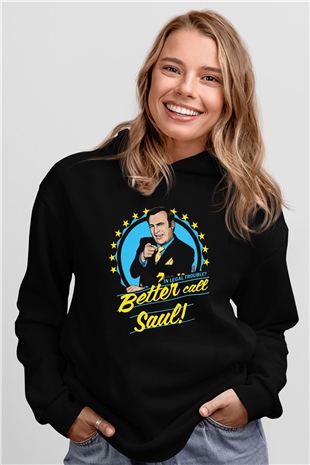 Better Call Saul Siyah Unisex Hoodie