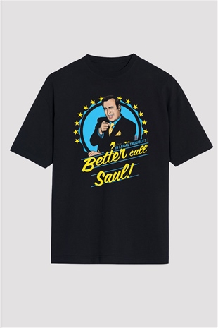 Better Call Saul Siyah Unisex Oversize Tişört T-Shirt