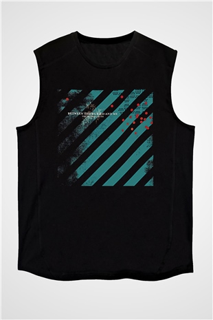 Between The Buried And Me Baskılı Unisex Siyah Kolsuz Tişört - Tshirt