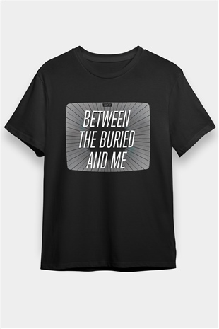 Between The Buried And Me Baskılı Unisex Siyah Tişört - Tshirt
