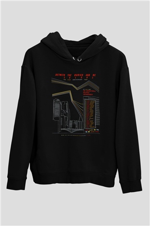 Between The Buried And Me Baskılı Unisex Siyah Kapüşonlu Sweatshirt