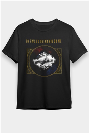 Between The Buried And Me Baskılı Unisex Siyah Tişört - Tshirt