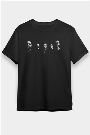 Between The Buried And Me Baskılı Unisex Siyah Tişört - Tshirt