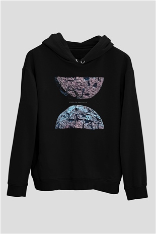 Between The Buried And Me Baskılı Unisex Siyah Kapüşonlu Sweatshirt
