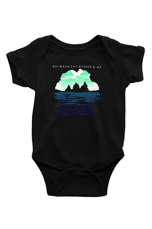 Between The Buried And Me Baskılı Unisex Siyah Bebek Body - Zıbın