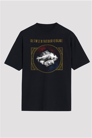 Between The Buried And Me Baskılı Unisex Siyah Oversize Tişört - Tshirt
